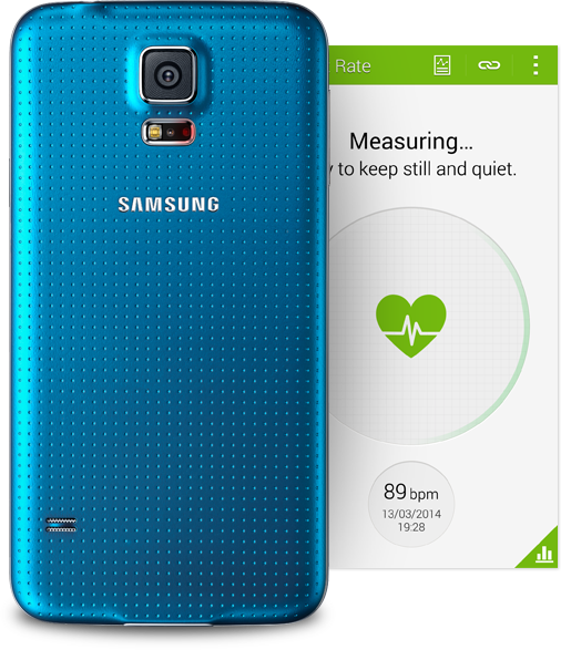 Galaxy S5 heart sensor