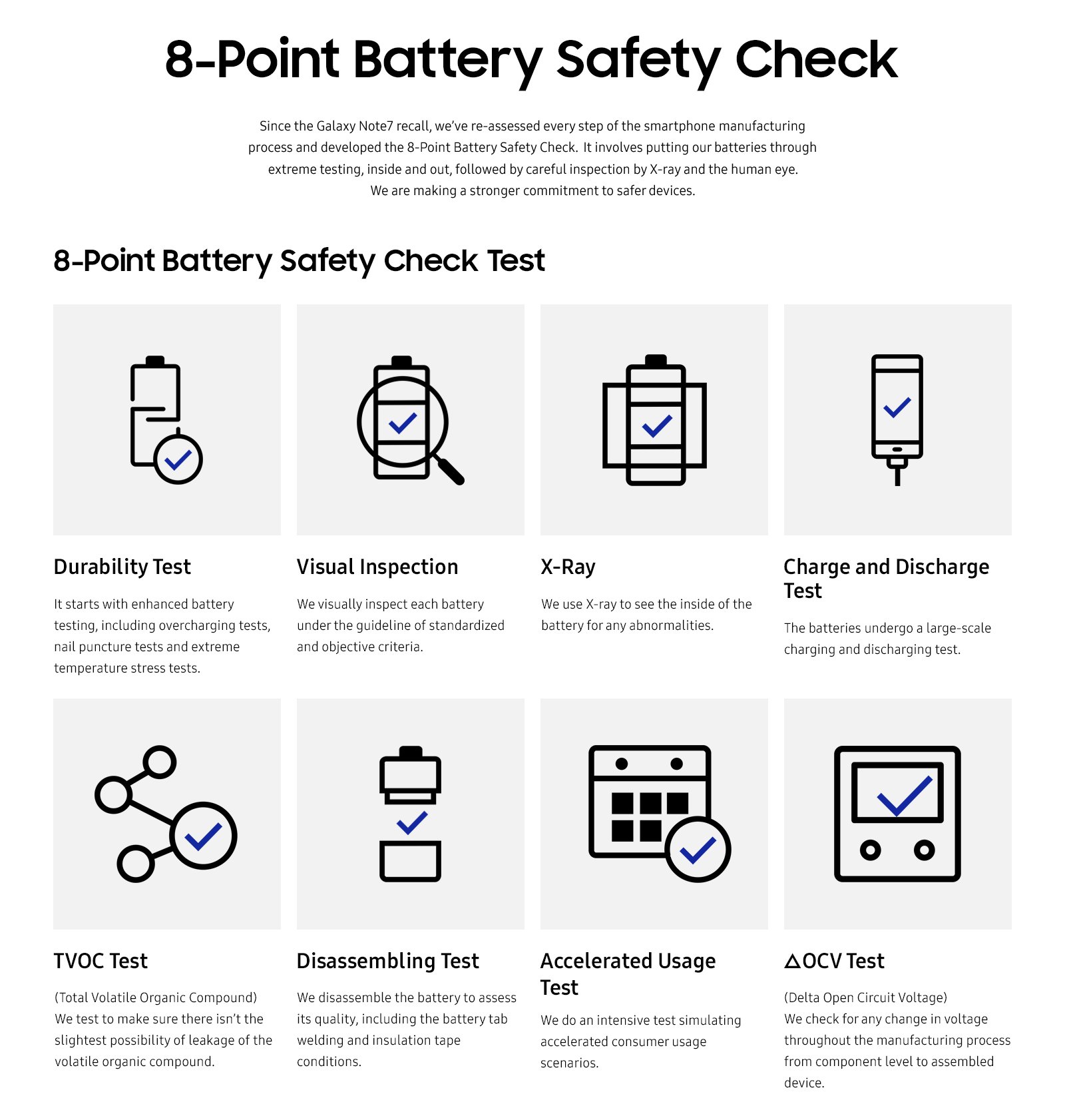 infographic 8-point battery safety check